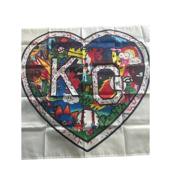 NIP Kansas City Parade of Hearts Flag KC Royals Giveaway 35" x 60" 2022 - Picture 2 of 2